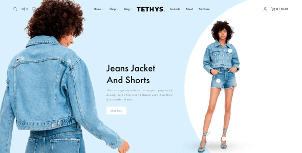 Tethys 1.3.1 NULLED – eCommerce Fashion and Minimalism Template