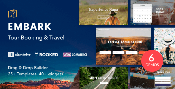 Embark 1.4.2 – Tour Booking & Travel WordPress Theme