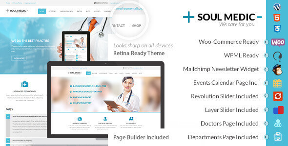 SoulMedic 4.7 – Flat Responsive Medical & Health Theme