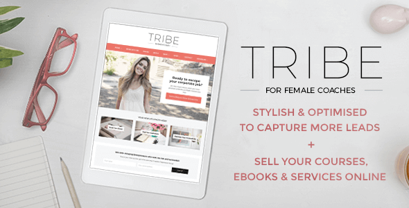 Tribe Coach 1.6.2 – Feminine Coaching Business WordPress Theme