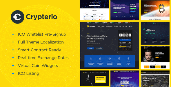 Crypterio 2.4.5 NULLED – Bitcoin ICO and Cryptocurrency WordPress Theme