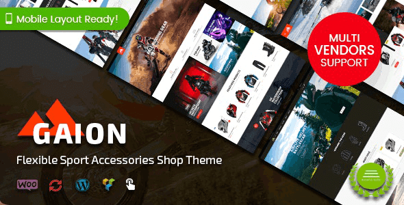 Gaion 1.1.18 NULLED – Sport Accessories Shop WordPress WooCommerce Theme