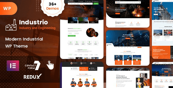 Industrio 8 – Industry & Factory WordPress