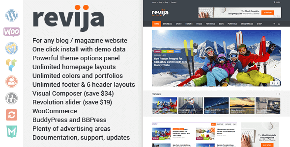 Revija 3.7 NULLED – Blog Magazine WordPress Theme