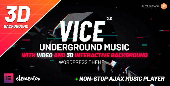 Vice 2.3.1 NULLED – Music Band, Dj and Radio WordPress Theme