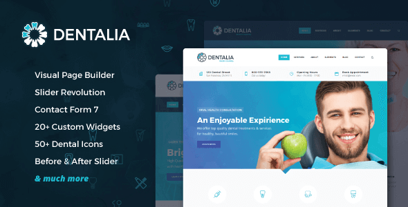 Dentalia 2.2 – Dentist & Medical WordPress Theme