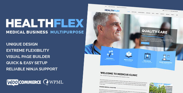 HEALTHFLEX 2.5.0 – Doctor Medical Clinic & Health WordPress Theme