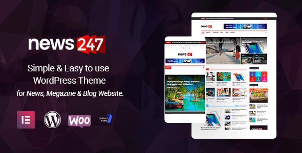 News247 3.0.1 – News Magazine WordPress Theme