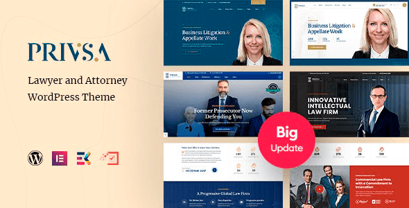 Privsa 2.2.2 – Attorney and Lawyer WordPress Theme