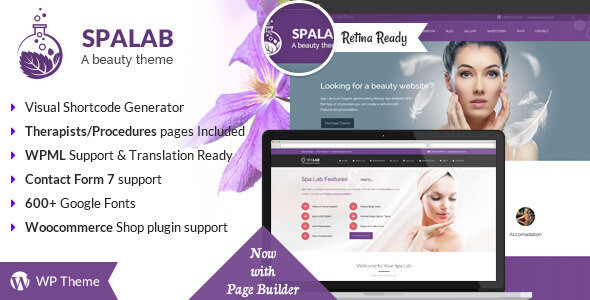 Spa Lab 5.4 – Beauty Salon WordPress Theme