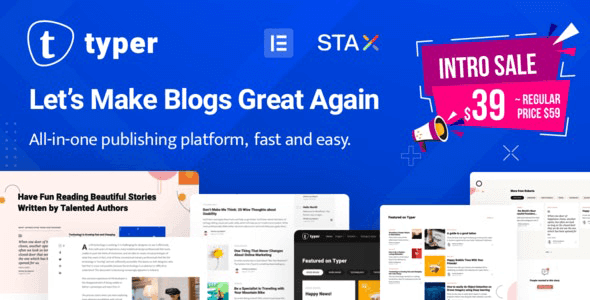 Typer 1.12.0 NULLED – Amazing Blog and Multi Author Publishing Theme