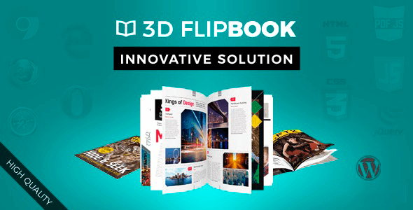 WordPress FlipBook 1.12.5 – Interactive 3D FlipBook Powered Physics Engine WordPress Plugin