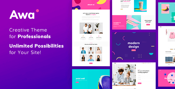 AWA 1.4.6 – Portfolio Agency WordPress Theme