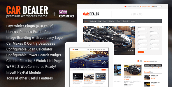 Car Dealer 1.5.8 – Auto Dealer Responsive WP Theme