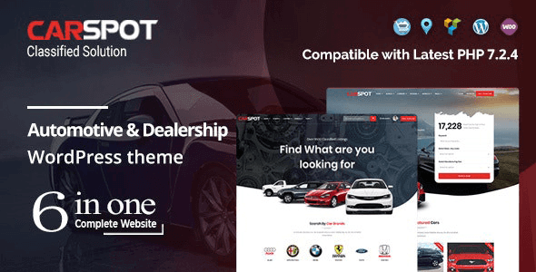 CarSpot 2.3.7 NULLED – Automotive Car Dealer WordPress Classified Theme