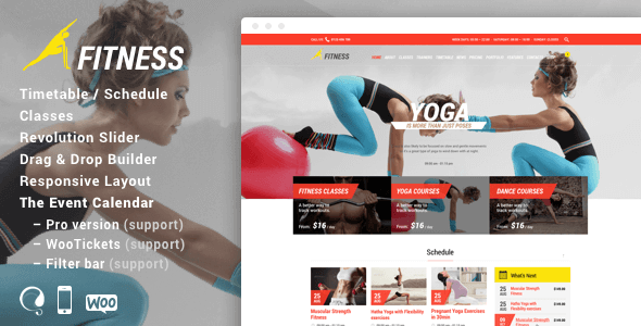 Gym & Fit 24 NULLED – Theme for Fitness Gym and Fitness Centers