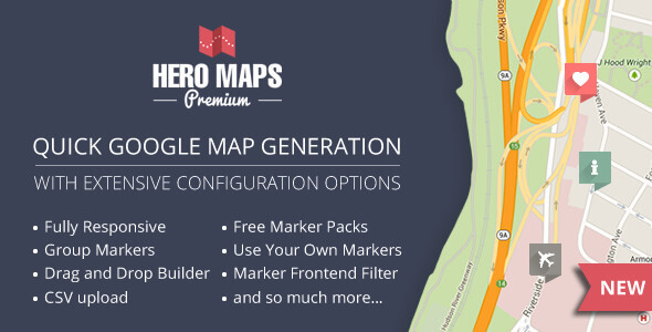 Hero Maps Premium 2.3.8 – Responsive Google Maps Plugin