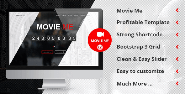 Movie Me 5.0 – One Page Responsive WordPress Theme