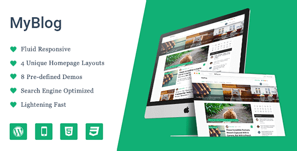 MyBlog 1.2.11 – Professional WordPress Theme