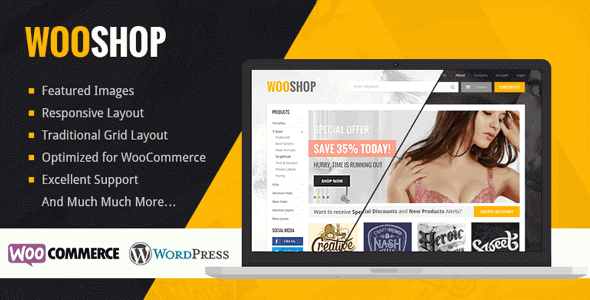 WooShop 1.3.11 – Responsive WordPress WooCommerce Theme