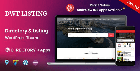 DWT 3.2.4 – Directory & Listing WordPress Theme