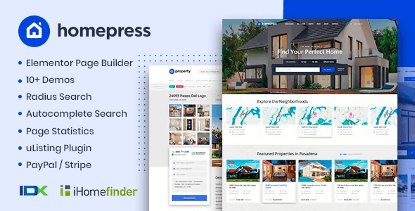 HomePress 1.3.7 NULLED – Real Estate WordPress Theme