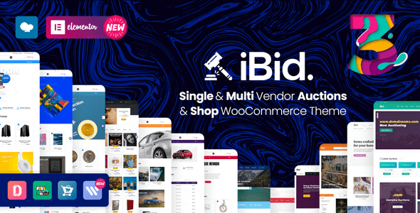 iBid 3.5.5 – Multi Vendor Auctions WooCommerce Theme