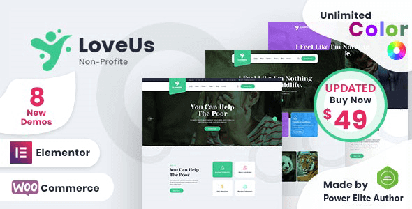 Loveus 3.1 NULLED – NonProfit Charity WordPress Theme