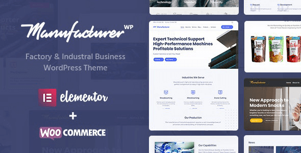 Manufacturer 1.3.5 – Factory and Industrial WordPress Theme