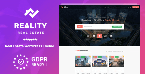 Reality 2.6.1 – Real Estate WordPress Theme