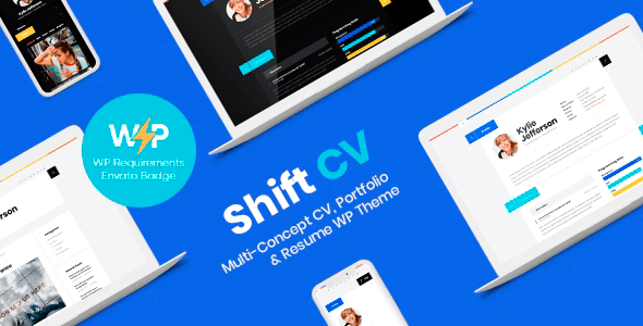 ShiftCV 3.0.6 NULLED – Blog Resume Portfolio WordPress Theme