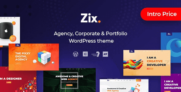 Zix 1.0.11 – Digital Agency & MultiPurpose WordPress Theme