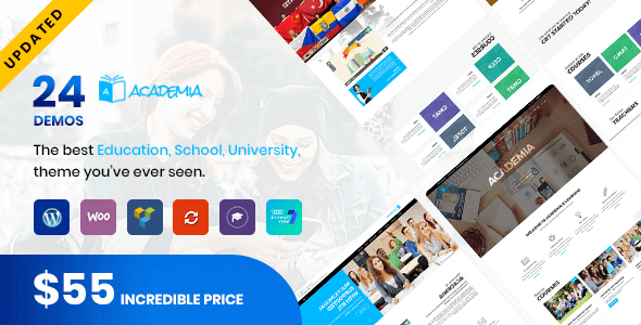 Academia 7.0.4 – Responsive Education Theme For WordPress