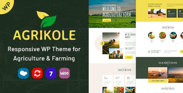 Agrikole 1.14 – Responsive WordPress Theme for Agriculture & Farming