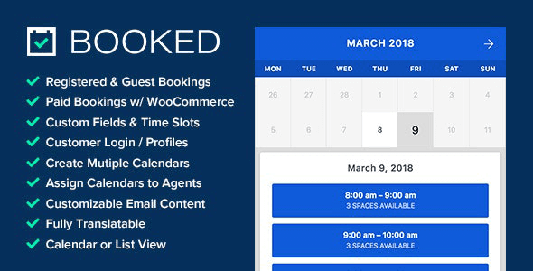 Booked 2.4 – Appointment Booking for WordPress