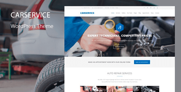 Car Service 6.8 – Mechanic Auto Shop WordPress Theme