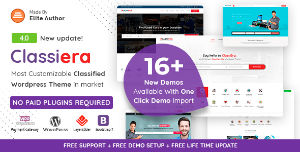 Classiera 4.0.23 – Classified Ads WordPress Theme