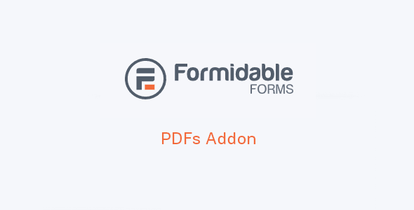 Formidable PDFs Addon 1.0.1