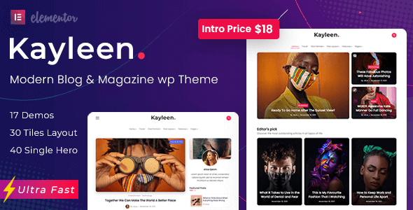 Kayleen 1.9.1 – Blog & Magazine WordPress Theme