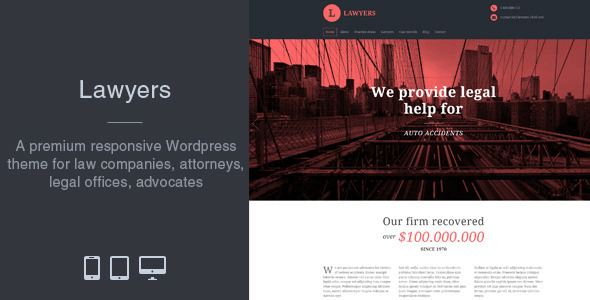 Lawyers 4.3.0 – Responsive Business WordPress Theme