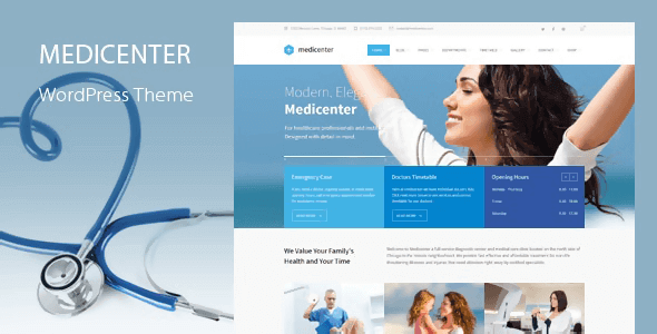 MediCenter 13.6 – Health Medical Clinic WordPress Theme