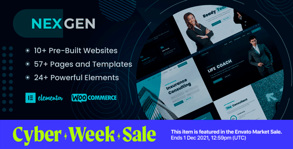 Nexgen 1.0.9 NULLED – Consulting Elementor WordPress Theme