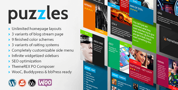 Puzzles 4.2.2 – WordPress Magazine/Review with WooC