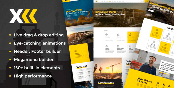 Samatex 3.8 – Industrial WordPress Theme + Woocommerce