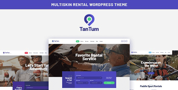 TanTum 1.1.5 NULLED – Car, Scooter, Boat & Bike Rental Services WordPress Theme