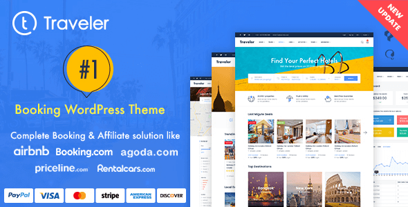 Traveler 3.0.3 NULLED – Travel Tour Booking WordPress Theme