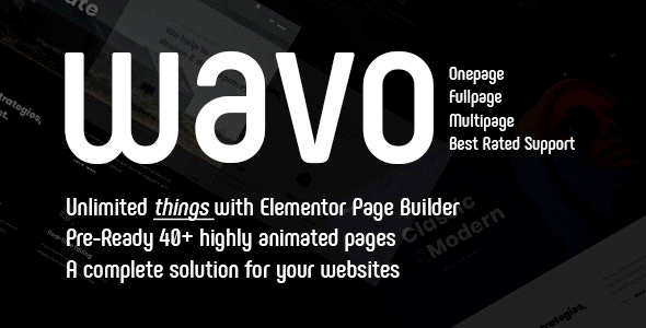 Wavo 2.1.9 NULLED – Creative Portfolio & Agency Theme