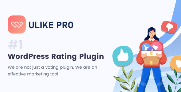 WP ULike Pro 1.7.9 NULLED – The WordPress Leading Rating Plugin