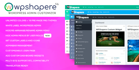 WPShapere 6.1.19 NULLED – WordPress Admin Theme