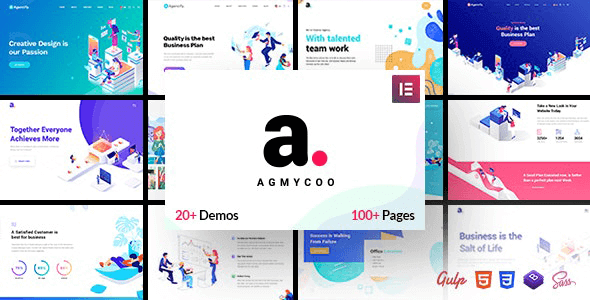 Agmycoo 2.3 – Isometric Startup Creative Digital Agency WordPress Theme